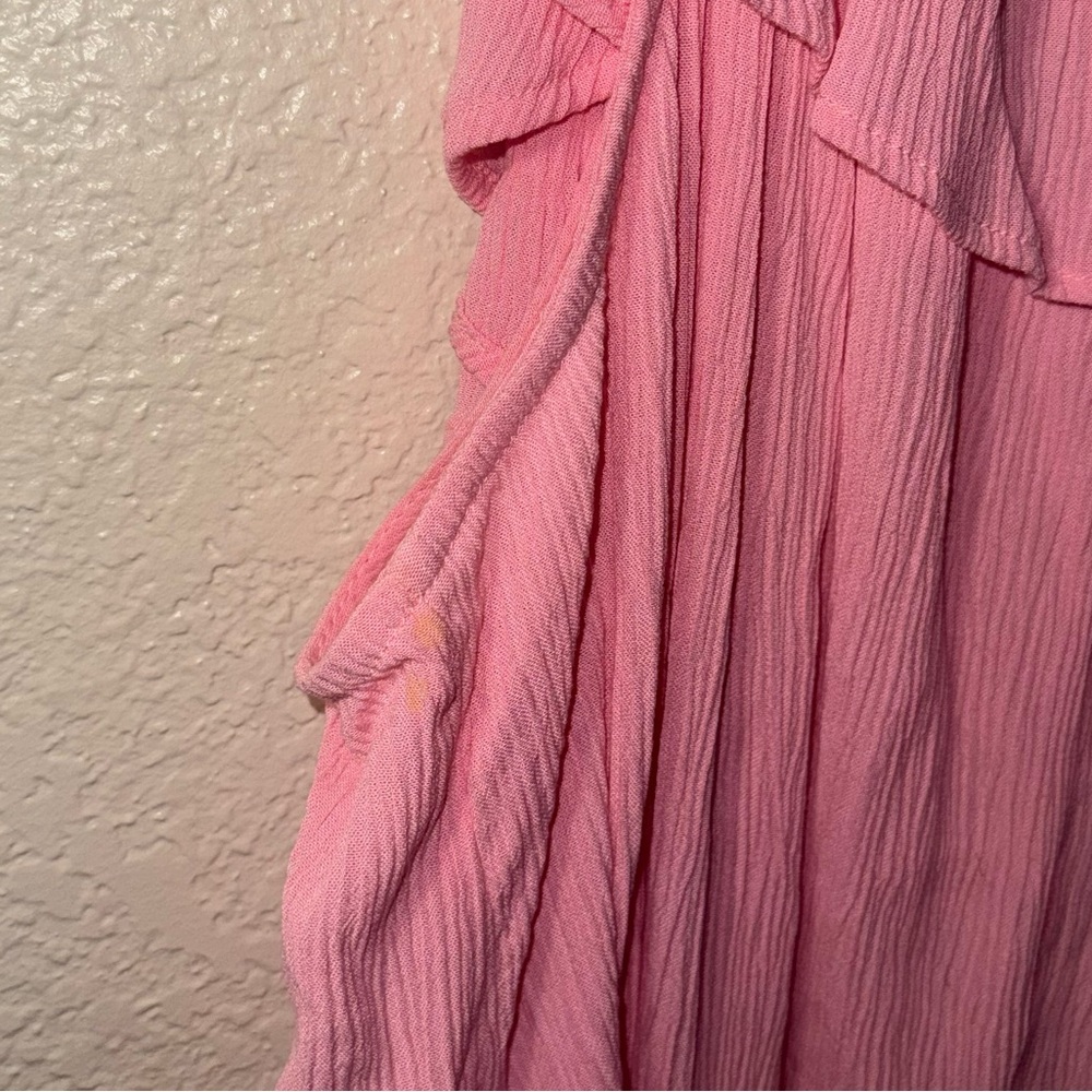 Pink Ruffle Dress Women’s 3X Flowy Cottagecore Feminine Summer - Picture 13 of 13